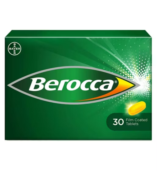 Berocca Energy Vitamin Film Coated Tablets 30s Buy in Nigeria – OrderForMe-uk