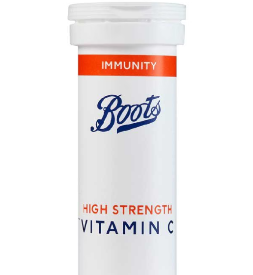 Boots High Strength Vitamin C 1000 mg – 20 Orange Flavour Effervescent Tablets