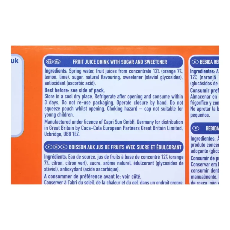 Capri Sun Orange Juice Drink – Refreshing Orange Fruit Drink | Costco UK | Buy in Nigeria – OrderForMe