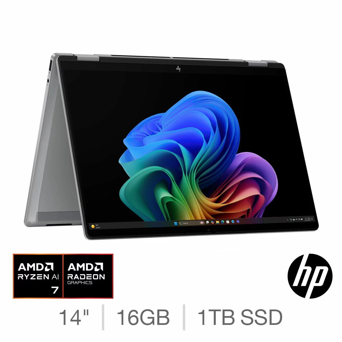 HP Omnibook X Flip, AMD Ryzen AI 7, 16GB RAM, 1TB SSD, 14 Inch Convertible 2 in 1 Laptop, 14-fk0009na HP Omnibook X Flip, AMD Ryzen AI 7, 16GB RAM, 1TB SSD, 14 Inch Convertible 2 in 1 Laptop, 14-fk0009na