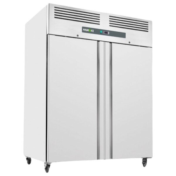 Hamoki GN1410BT Double Door Upright Freezer - 1375 Ltr, Ventilated Cooling