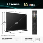 Hisense 32E5QTUK 32 Inch QLED Full HD Smart TV from Costco UK available for delivery to Nigeria by OrderForMe UK