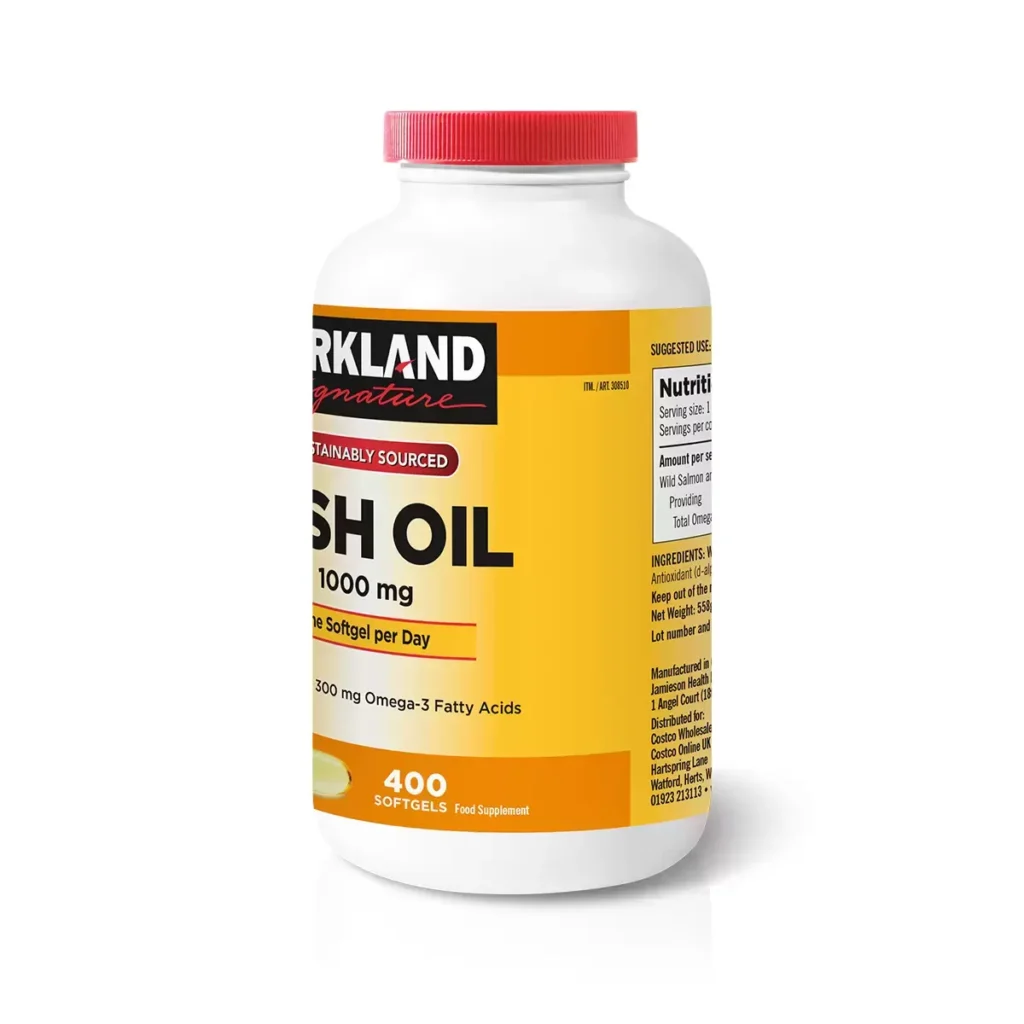 Kirkland Signature Fish Oil & Omega 3 400 Count from Costco UK available for delivery to Nigeria by OrderForMe UK