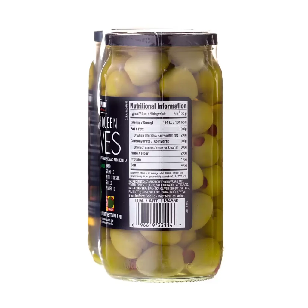 Kirkland Signature Spanish Queen Pimiento Stuffed Olives