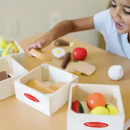Melissa & Doug Sturdy Wooden Food Set 2