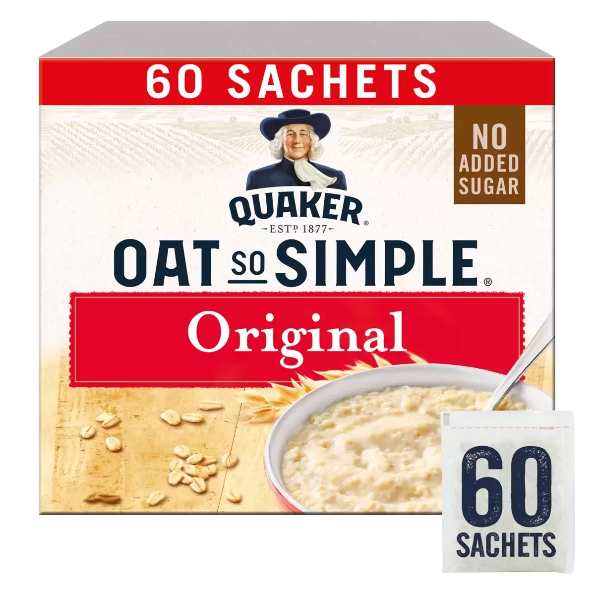 Quaker Oat So Simple Original, 60 x 27g Quaker Oat So Simple Original, 60 x 27g