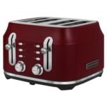 Rangemaster Classic 4 Slice Toaster – Bordeaux Wide Slots & Variable Browning