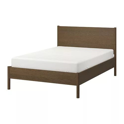 TONSTADbed frame, brown stained oak venee OrderForMeUK Order-For-Me-UK