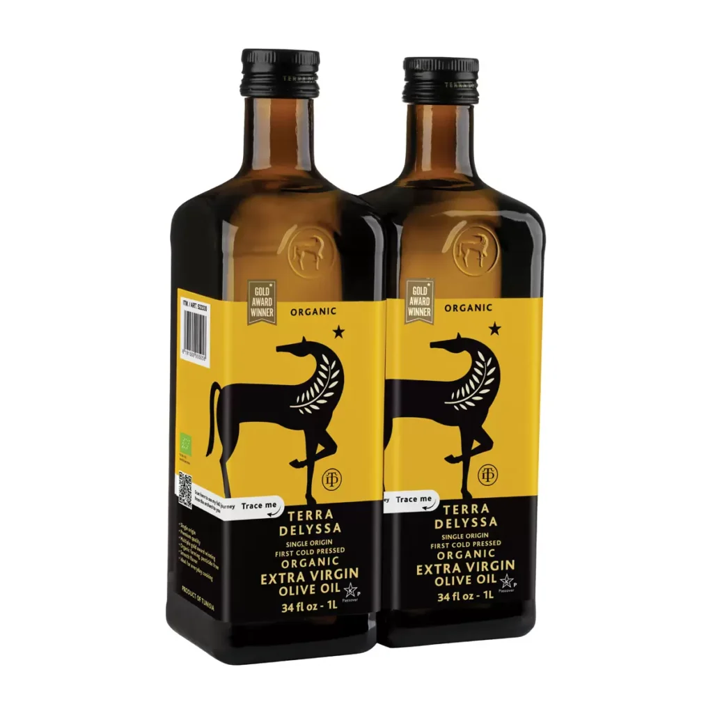 Terra Delyssa Organic Extra Virgin Olive Oil 2 x 1L from Costco UK available for delivery to Nigeria by OrderForMe UK