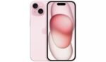 SIM Free Apple iPhone 15 5G 128GB Mobile Phone in Pink available at Order For Me UK