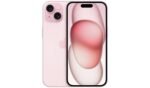 SIM Free Apple iPhone 15 5G 128GB Mobile Phone in Pink available at Order For Me UK