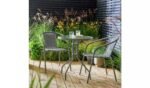 Argos Home 2 Seater Rattan Effect Garden Bistro Set in Grey available at Order For Me UK