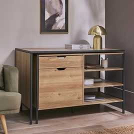 Argos Home Loft Living 2 Drawer Swivel Office Desk in Oak available at Order For Me UK