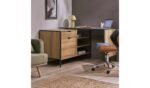 Argos Home Loft Living 2 Drawer Swivel Office Desk in Oak available at Order For Me UK