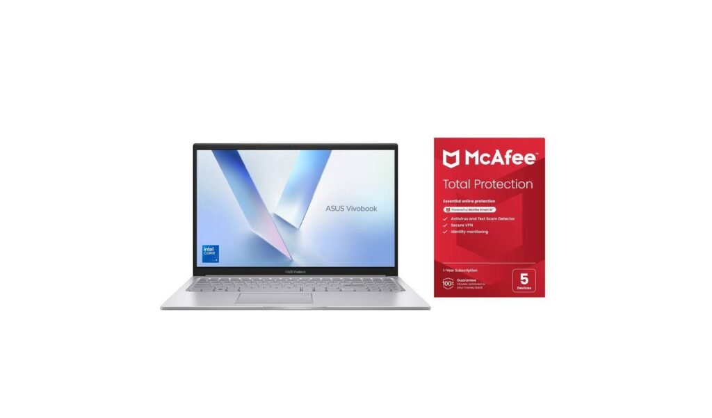 ASUS Vivobook 15 Intel Core i5 16GB RAM 512GB SSD Laptop Bundle in Silver available at Order For Me UK