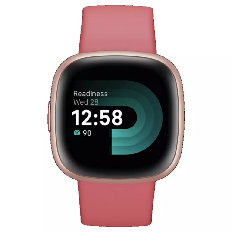 Fitbit Versa 4 Smart Watch in Pink Sand and Copper Rose available at Order For Me UK