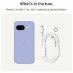 SIM Free Google Pixel 9a 5G 128GB AI Mobile Phone in Obsidian available at Order For Me UK