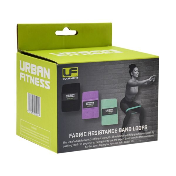 Urban Fitness Fabric Resistance Band Loop Set of 3 (15 Inch) imported from the UK and delivered to Nigeria by OrderForMe UK.