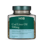 Holland & Barrett Pure Cod Liver Oil 500mg 120 Capsules imported from the UK and delivered to Nigeria by OrderForMe UK