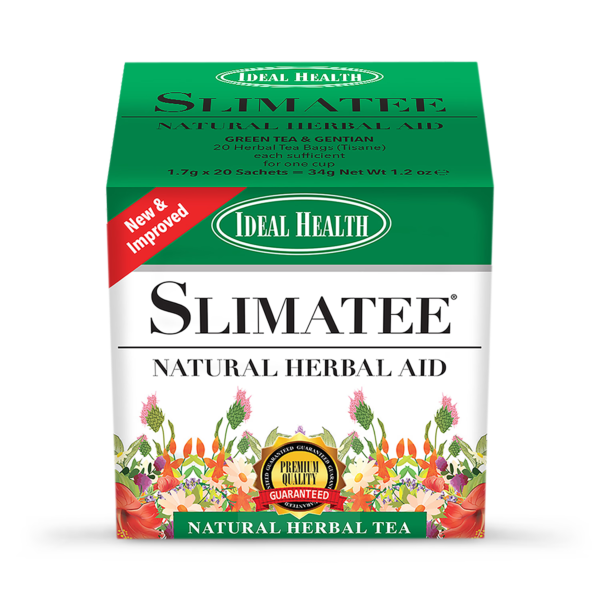 Ideal Health Slimatee Green Tea & Gentian 10 Tea Bags imported from the UK