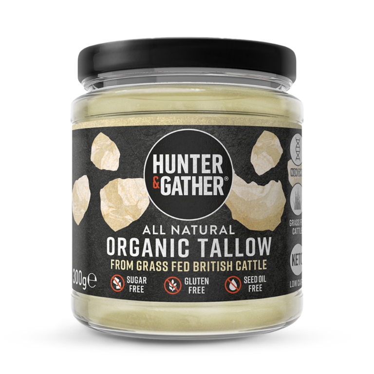 Hunter & Gather Organic Tallow from Grass Fed British Cattle 300g