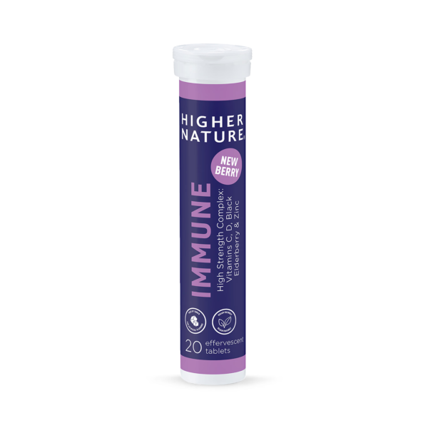 Higher Nature Immune Effervescent 20 Tablets imported from the UK
