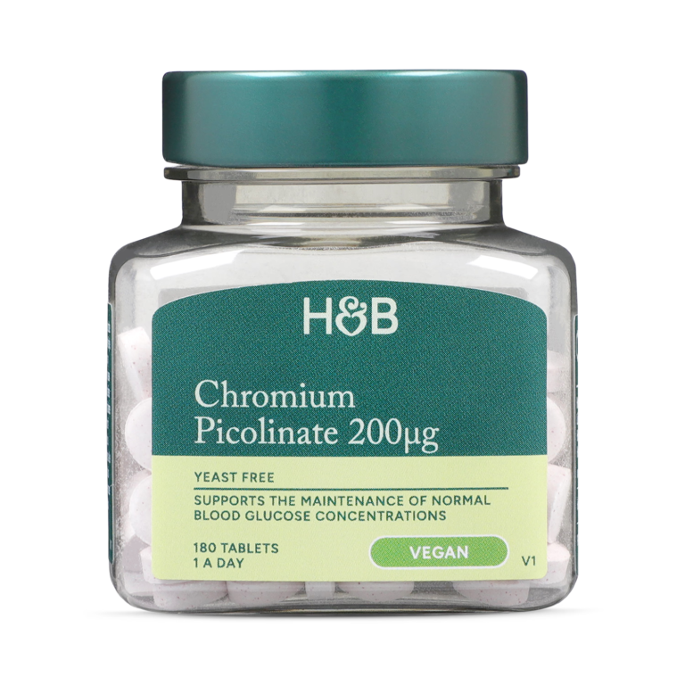 Holland & Barrett Chromium Picolinate 200µg 180 Tablets imported from the UK