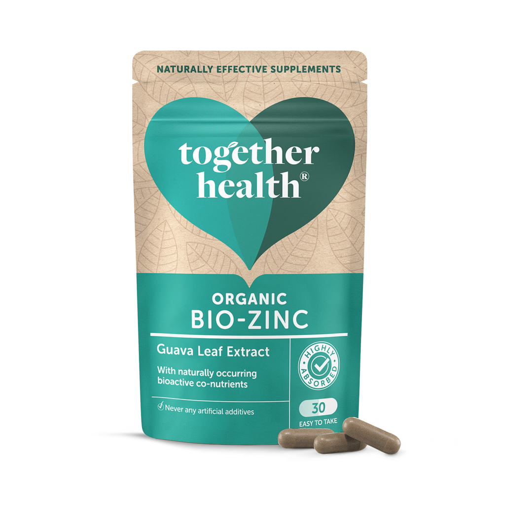 Together Health Organic Bio Zinc 30 Capsules imported from the UK