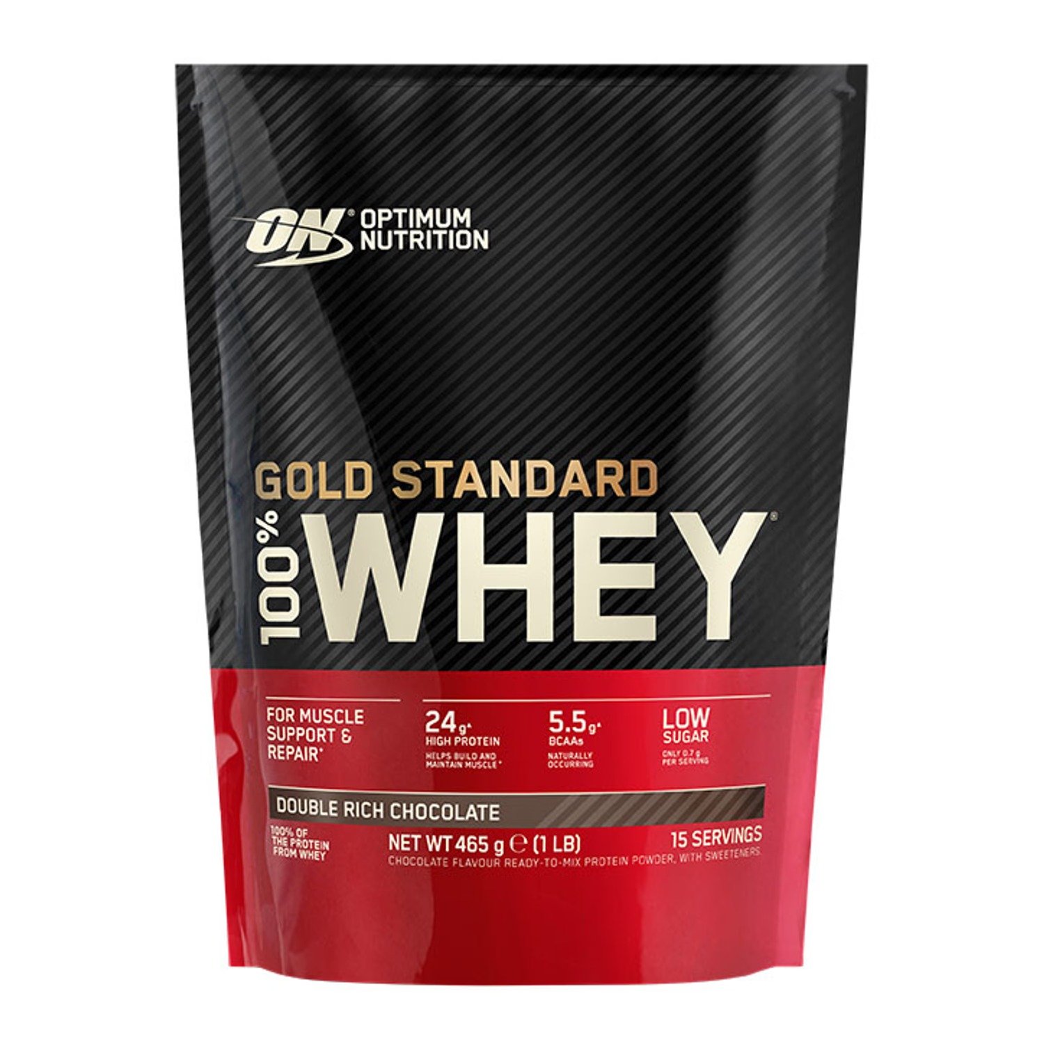 Optimum Nutrition Gold Standard 100% Whey Protein Double Rich Chocolate 465g Optimum Nutrition Gold Standard 100% Whey Protein Double Rich Chocolate 465g imported from the UK