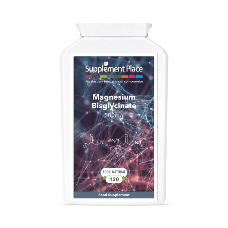 Supplement Place Magnesium Bisglycinate 500mg 120 Capsules imported from the UK