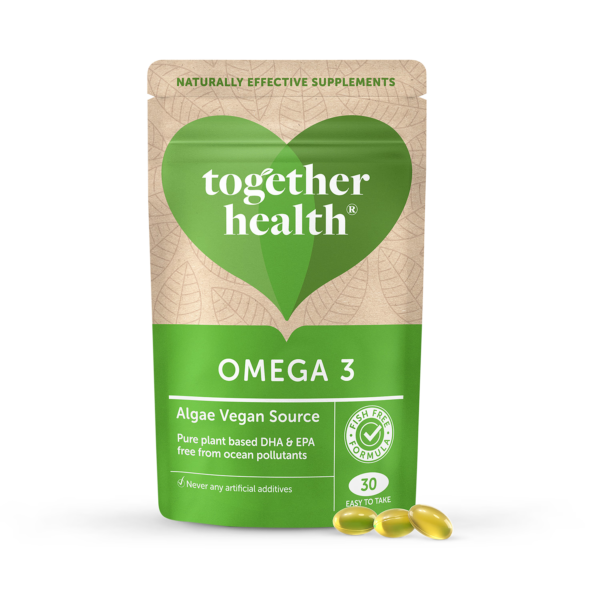 Together Natural Algae DHA Omega 3 30 Softgels imported from the UK and delivered to Nigeria by OrderForMe UK.