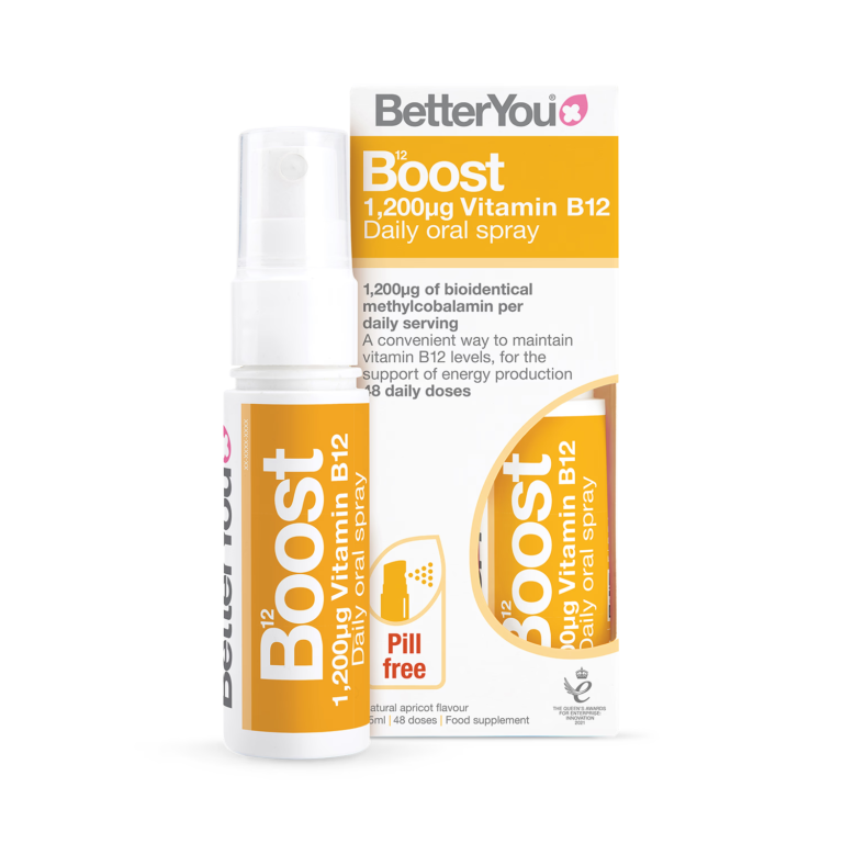 BetterYou Boost Daily Vitamin B12 Oral Spray 25ml imported from the UK and delivered to Nigeria by OrderForMe UK.