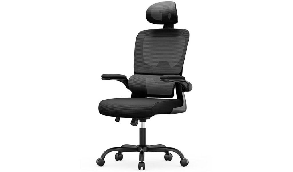 Rattantree Ergonomic Mesh Office Chair with Rocking Function in Black available at Order For Me UK