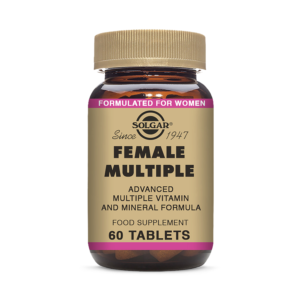 Solgar Female Multiple 60 Tablets imported from the UK and delivered to Nigeria by OrderForMe UK.