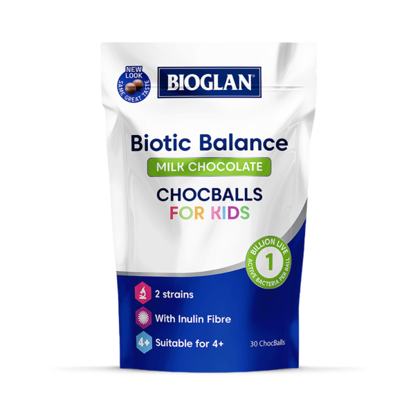 Bioglan Biotic Balance ChocBalls for Kids 75g imported from the UK and delivered to Nigeria by OrderForMe UK.