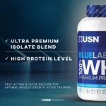 USN Blue Lab Whey Premium Protein Powder Chocolate Caramel 908g imported from the UK