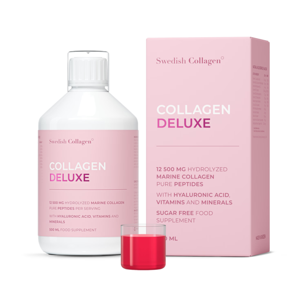 Swedish Collagen Deluxe Marine Collagen 12,500mg Berry Flavour 500ml (20 Doses) imported from the UK and delivered to Nigeria by OrderForMe UK.