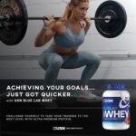 USN Blue Lab Whey Premium Protein Powder Chocolate Caramel 908g imported from the UK