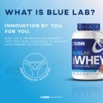 USN Blue Lab Whey Premium Protein Powder Chocolate Caramel 908g imported from the UK