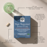 New Nordic Magic Magnesium Taurate 875mg 60 Tablets delivered from the UK to Nigeria by OrderForMe UK