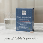New Nordic Magic Magnesium Taurate 875mg 60 Tablets delivered from the UK to Nigeria by OrderForMe UK