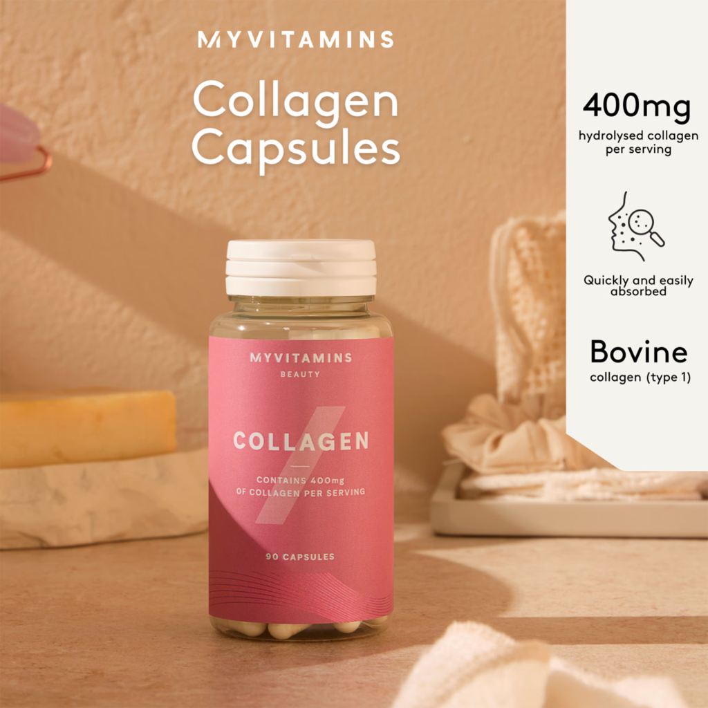 Myvitamins Collagen 90 Capsules imported from the UK