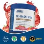 Applied Nutrition Tri-Magnesium Powder Strawberry Raspberry 200g delivered from the UK to Nigeria by OrderForMe UK.
