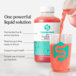 Symprove Daily Live & Active Bacteria Strawberry & Raspberry Flavour Water Based Food Supplement 500ml imported from the UK and delivered to Nigeria by OrderForMe UK.