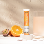 The Vegan Wellness Co. Multivitamin With Ginseng 80 (4x20) Orange & Passionfruit Flavour Effervescent Tablets imported from the UK and delivered to Nigeria by OrderForMe UK.