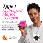 Novomins Collagen Sugar-Free Peach Flavoured 60 Gummies imported from the UK and delivered to Nigeria by OrderForMe UK.