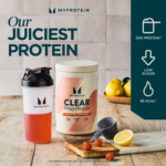 Myprotein Clear Whey Protein Orange Mango 261g imported from the UK
