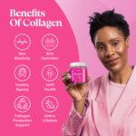 Novomins Collagen Sugar-Free Peach Flavoured 60 Gummies imported from the UK and delivered to Nigeria by OrderForMe UK.