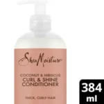 Image of Sheamoisture Coconut & Hibiscus Curl & Shine Conditioner 384 ML offer Sheamoisture Coconut & Hibiscus Curl & Shine Conditioner 384 ML