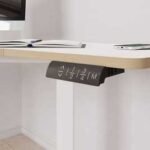 Koble Gino Corner Height Adjustable Desk in White available at Order For Me UK